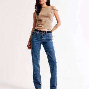 Abercrombie & Fitch mid rise 90s straight jeans 30 L